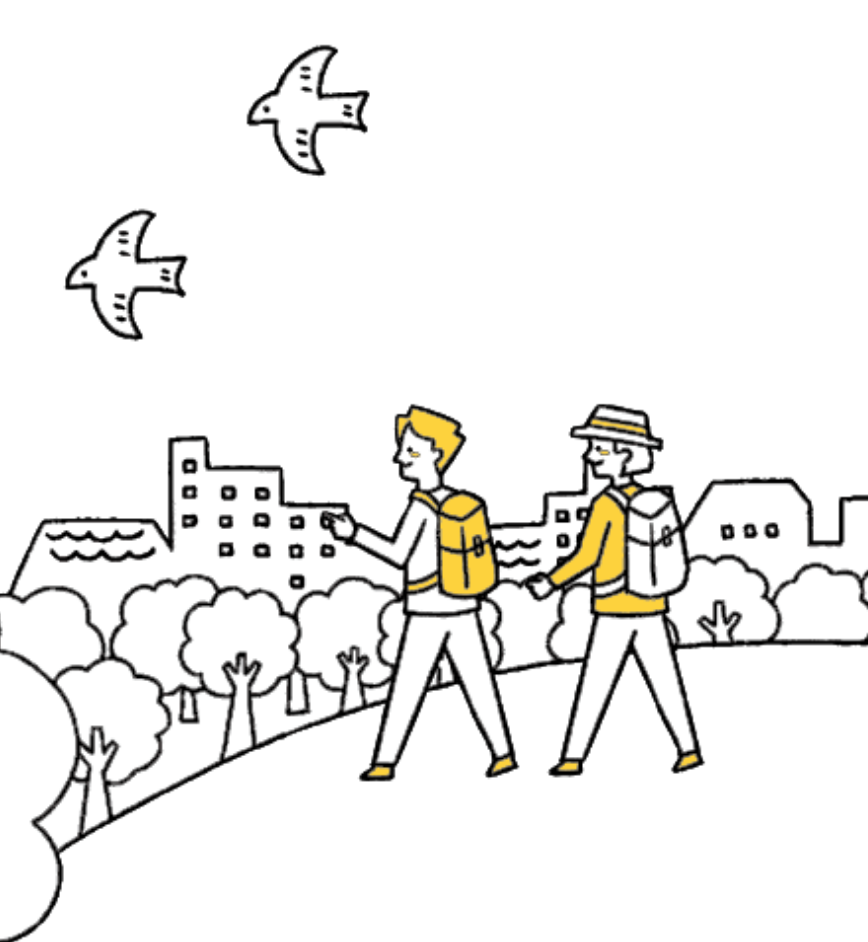 散歩コースが避難経路？